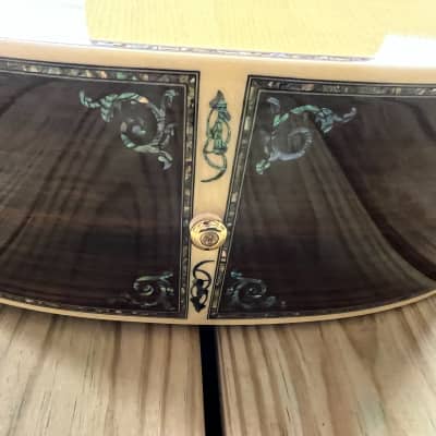 DREADNOUGHT FORTY FIVE D model acoustic guitar 2024 - Natural inlays galore FREE WRANGLER DENIM STRAP image 14