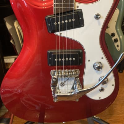 Mosrite The Ventures - Fillmore MIJ 1990 reissue - Candy Apple Red image 2