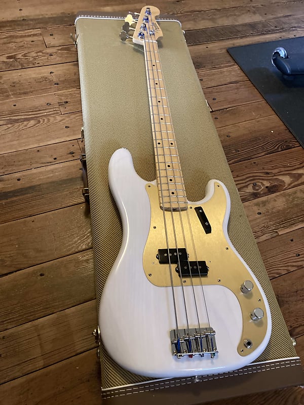 Fender American Original '50s Precision Bass with Maple Fretboard 2018 - 2019 - White Blonde image 1