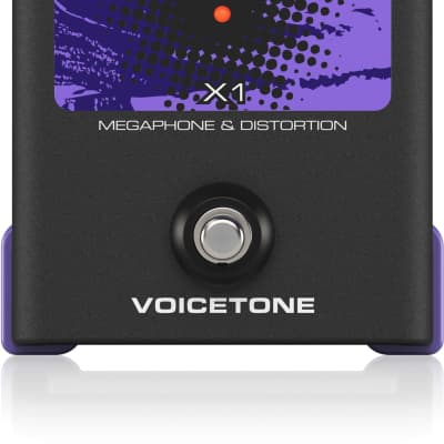 TC-Helicon VoiceTone X1 Single-Button Stompbox for Dramatic Megaphone and Distortion Vocal Effects image 4