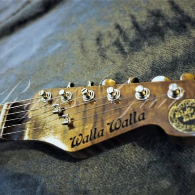 Walla Walla Guitar Company Maverick Vintage wood Johnnie Walker 2017 image 8