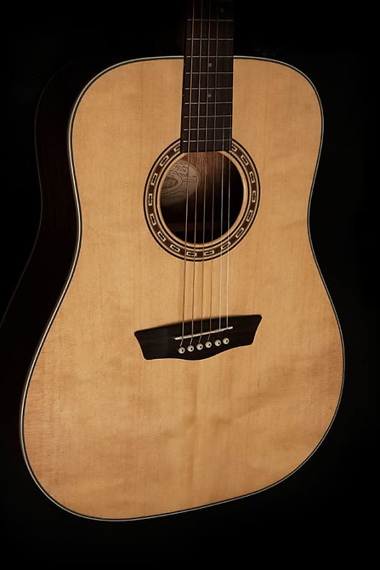 Washburn WD7S Harvest Series Dreadnought Solid Spruce Top Mahogany Neck 6-String Acoustic Guitar image 1