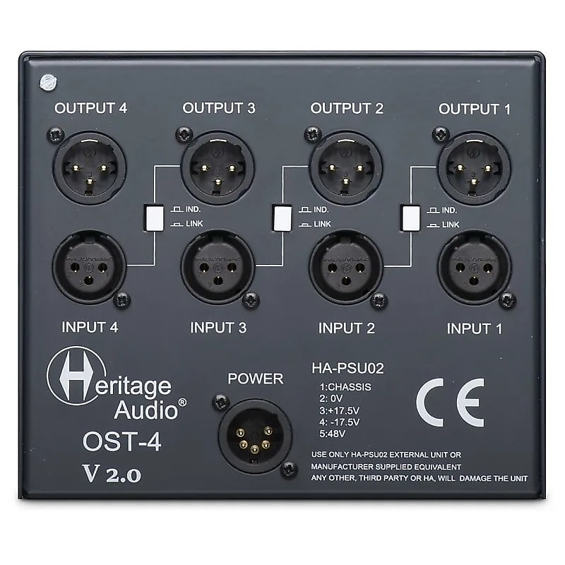 Heritage Audio OST-4 V2.0 4-Slot 500 Series Frame image 3