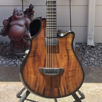 Emerald X10 Hydrid Guitar X10 Amber Carbon Fiber / KOA Top 2022 for sale