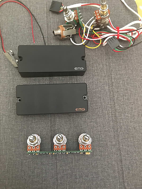 Emg 35p4 35 tw Black with emg eq band | Reverb
