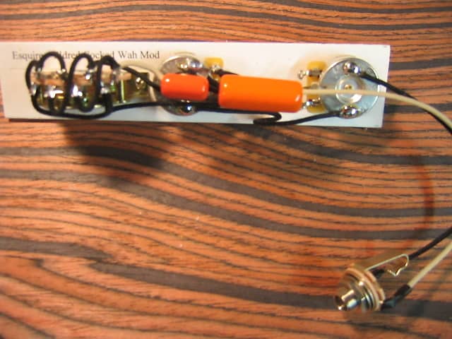 K D Paulus Guitar Parts Esquire Wiring Harness - Eldred Cocked Wah Mod - OG, CTS, Orange Drops image 1