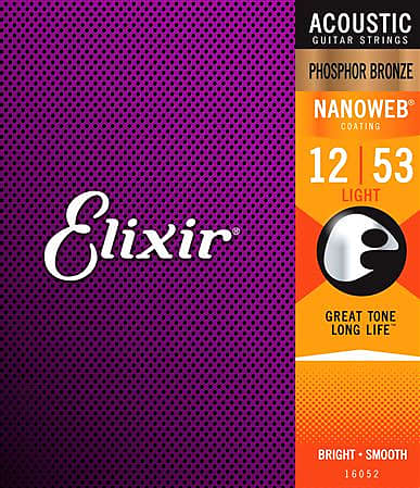 Elixir 16052 Phosphor Bronze Acoustic StLt image 1