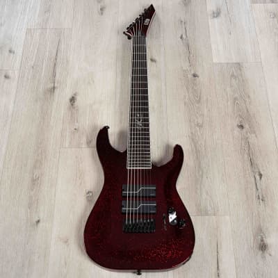 ESP LTD SC-608 Stephen Carpenter Baritone 8-String Guitar, Red Sparkle image 3