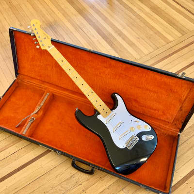 Fender ‘57 Stratocaster RI Blackie ST-57 original vintage crafted in cij mij japan strat image 1
