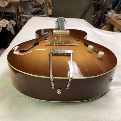 Kay Dynamic 1950s Spruce Archtop Professional Rebuild Handwound Silverfoil Beautiful And Easy Player image 17
