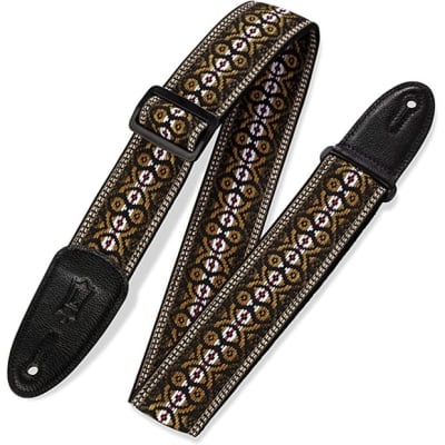 Levy's M8HT-20 2" Jacquard Weave Hootenanny 60's Style Guitar Strap image 1