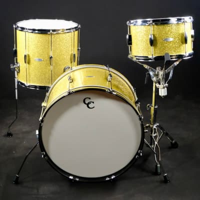 C&C Drum Co Player Date I Big Beat Shell Pack - Yellow Glass Glitter image 1
