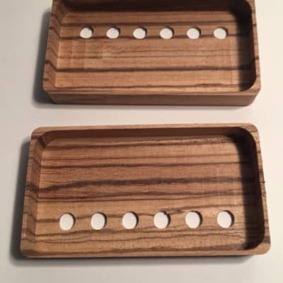 Guilford Zebrawood Humbucker Covers - Set of 2 - With Holes - USA image 3
