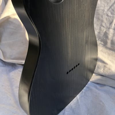 Slow Train Guitars Chambered Telecaster®-style body 2023 - Coalmont Black image 11