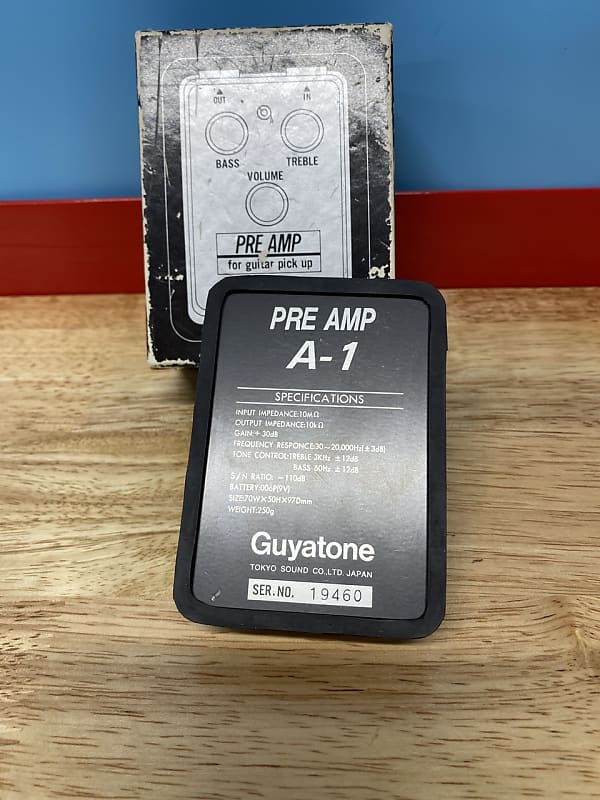 ギター Guyatone A-1 PRE AMP for guitar pick up Guyatone A1 Pre Amp For Guitar Pick Up w/Box | Fast Shipping