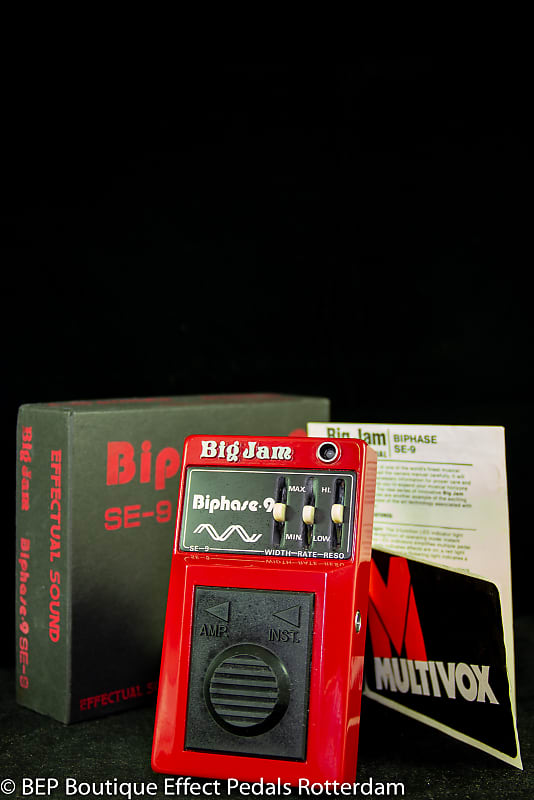 ギター Big Jam Biphase SE-9 Big Jam Biphase SE-9 Guitar Effect Pedal Vintage Analog