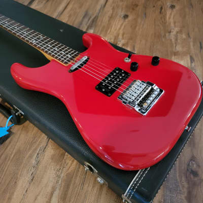 1985 St. Blues Eliminator II Electric Guitar All Original Red USA Saint Blues Strings & Things W/HSC image 7