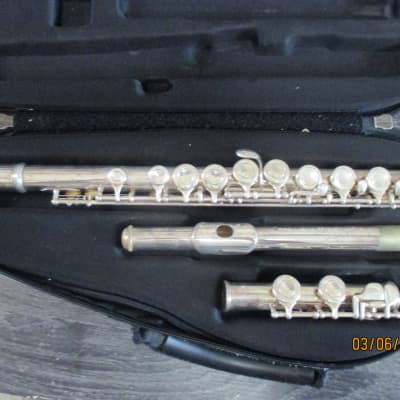 Selmer Aristocrat Model Closed-Hole Flute with C Foot, Offset G 2010s - Silver-Plated image 1