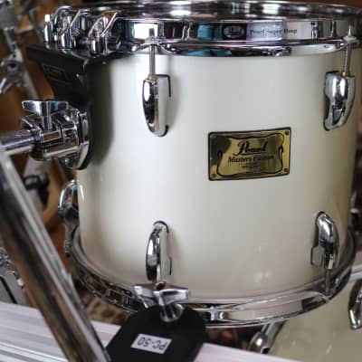 Used 90s era Pearl Masters Custom Extra Maple, Opal Finish, w/rack