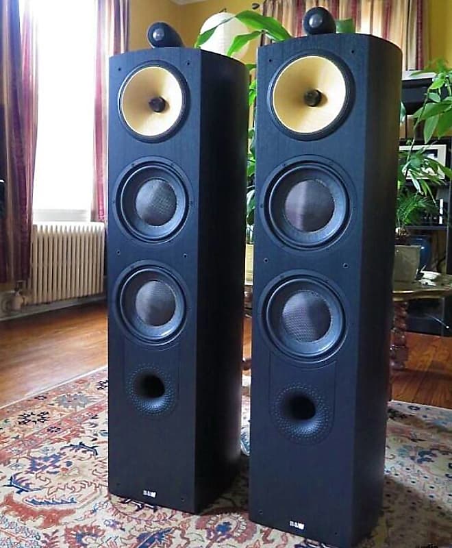 Bowers and Wilkins B&W 803 speakers - Black image 1