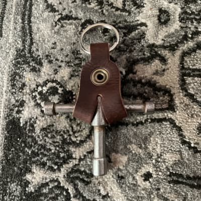 A&F Drum Co, LLC  Drum Key Nickel with Leather Holster image 2