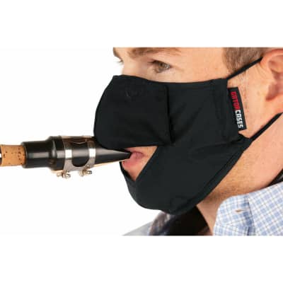 Gator Cases Medium-Size Wind Instrument Double-Layer Face Mask - GBOM-MEDIUMBK image 9