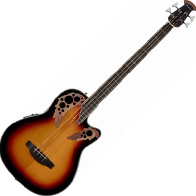 Ovation CEB44-1N Celebrity Elite Acoustic-Electric Bass, New England Burst image 2