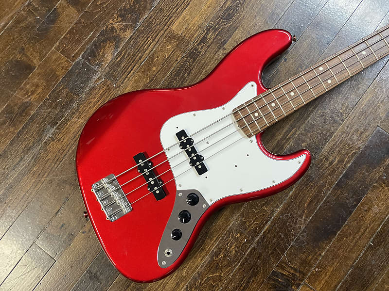 Fender Japan Jazz Bass Standard Electric Bass Candy Apple Red MIJ