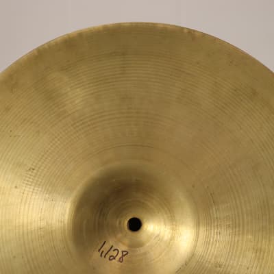 Zildjian 14" New Beat Hi Hat Bottom Cymbal Vintage 1960's 1,128g image 7