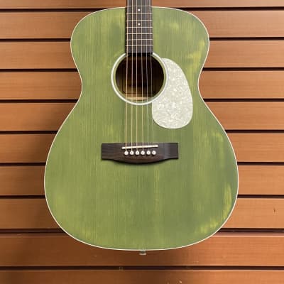 Aria 101UP Urban Player Acoustic Guitar Stained Green image 1
