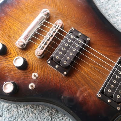 Vintage 1980s Vantage X-88 Electric Guitar Matsumoku MIJ Case Extremely Clean Brownburst image 4