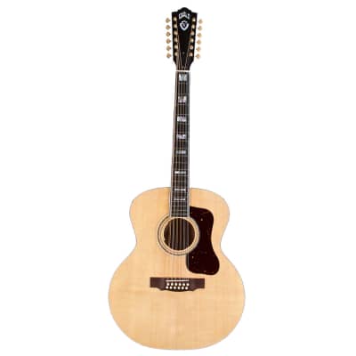 Guild USA F-512 12-String Jumbo A/E Guitar w/Case - Natural Maple - B-Stock image 2