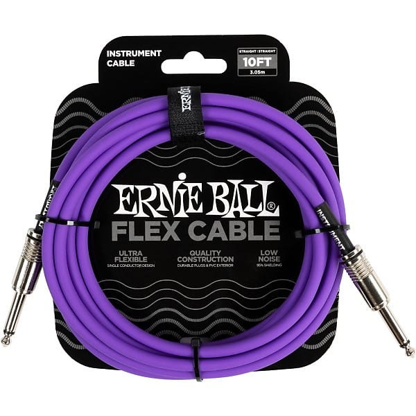 Ernie Ball EB6415 Instrumentenkabel Flex gerade/gerade lila Ernie Ball EB6415 Instrumentenkabel Flex gerade/gerade lila