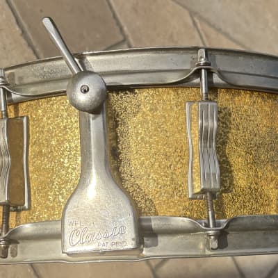Ludwig Super Classic WFL - 1955/1959 - 14" x 5" - Gold Sparkle - NOB image 7