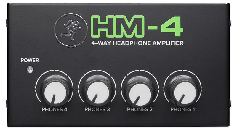 Mackie HM-4 4-Way Distribution Headphone Amplifier Amp w/4 Headphone Outputs image 1