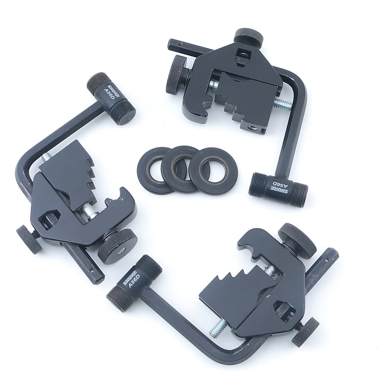 (3) Shure A56D Drum Mic Mount Set OS9258 Reverb Canada