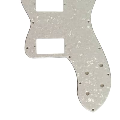 For Fender Tele Classic Player Thinline PAF Guitar Pickguard Scratch Plate,4 Ply White Pearl image 1