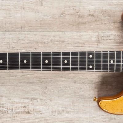 Fender Custom Shop 2019 Artisan Maple Burl Strat NOS Guitar, Aged Natural image 6
