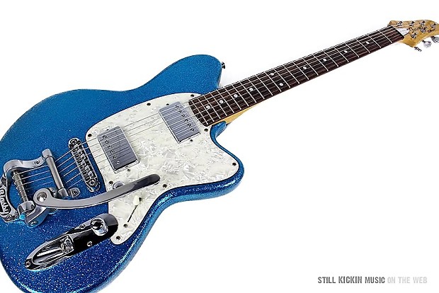 Ibanez Talman TC825 Blue Sparkle Bigsby + Hard Case TC 825
