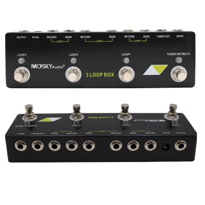MOSKY Audio 3 LOOP BOX Guitar Pedal Looper Switcher