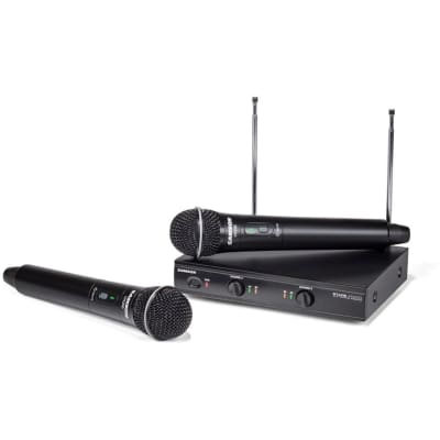 Wireless Microphone SHS Audio Dual Handheld VHF System Reverb