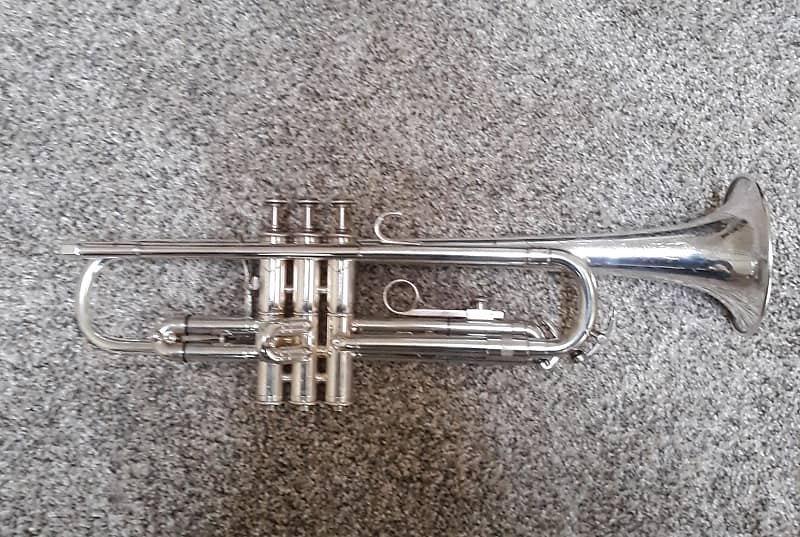 F A Reynolds Professional Model Trumpet 1937 Silverplate