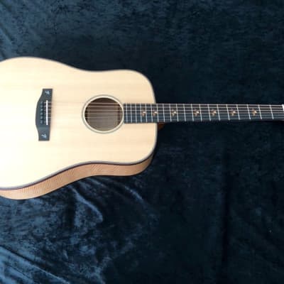 New Terry Pack DBS acoustic dreadnought guitar, solid banglang, spruce, as used by James Bartholomew image 3