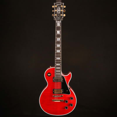 Gibson Les Paul Custom Figured, HAND SELECTED TOP Transparent Red Flame 9lbs 15.1oz image 2