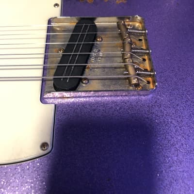 Fender American Performer Telecaster 2019 Lavender Sparkle Nitro Relic image 19