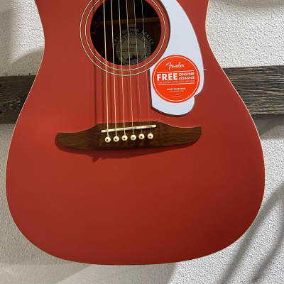 Fender Malibu Player - Fiesta Red Satin image 5