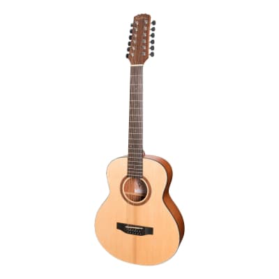 Martinez 'Natural Series' Spruce Top 12-String Acoustic-Electric Mini Short Scale Guitar (Open Pore) for sale