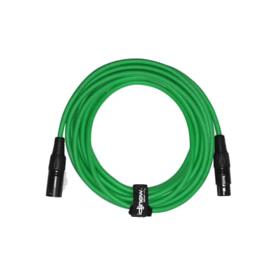Sure-Fit 10ft Blue, Green & Orange XLR Male to XLR Female Cables (3 Pack) image 6