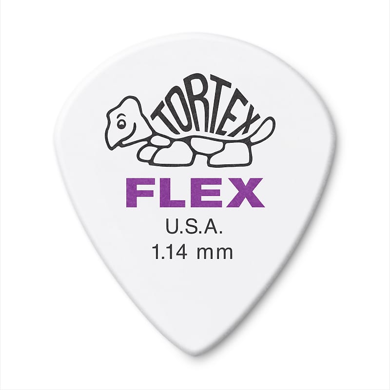 Dunlop 468R114 Tortex Flex Jazz III 1.14mm Guitar Picks (72-Pack) image 1