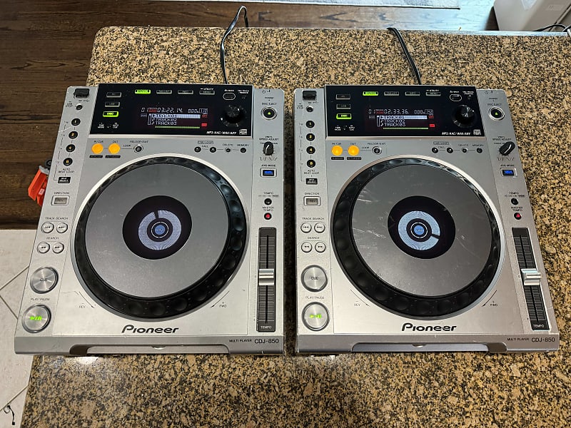 PAIR Pioneer DJ CDJ-850 Silver CDJ850 Digital CD USB Midi | Reverb